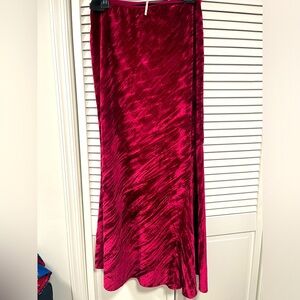 Free People Crushed Velvet Skirt